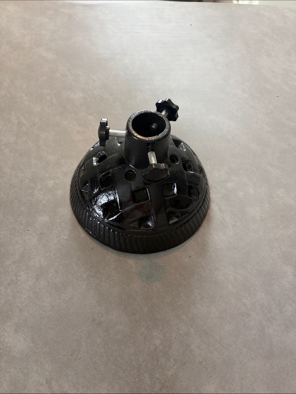 Black Cast Iron Tiki Torch Holder